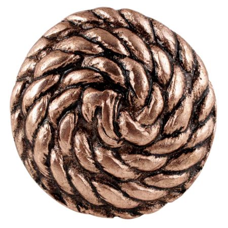 Round Rope Antique Copper Aluminium Cabinet Knob